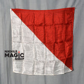 Half Dye Silk 18 inch (Red & White)